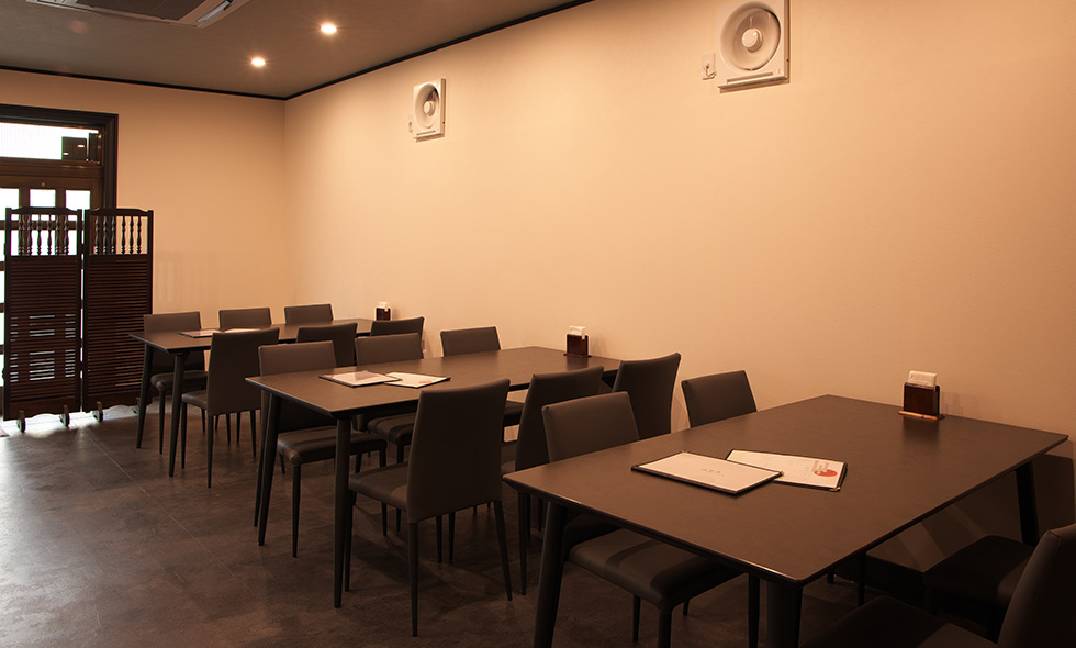 テーブル小分け